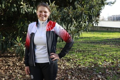 La deportista checa Verónika Kubínová, con medallas de oro en campeonatos europeos y del mundo de orientación en BTT, ha trabajado como auxiliar de conversación dentro del proyecto lingüístico Meridio de este colegio leridano.