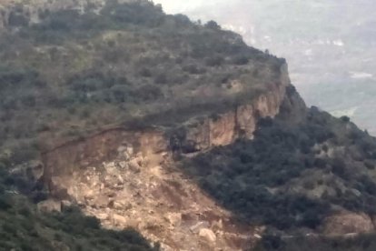Gran esllavissada a Castell de Mur