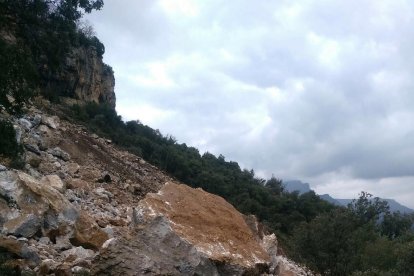 Gran esllavissada a Castell de Mur