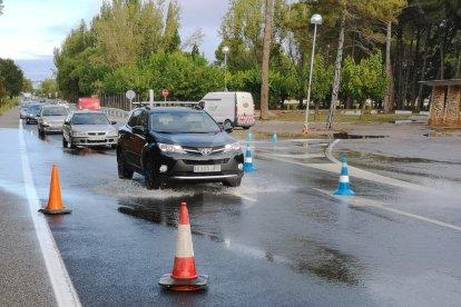 Imatges del temporal de pluja a les comarques de Lleida