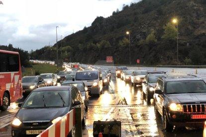 Imatges del temporal de pluja a les comarques de Lleida