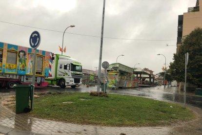 Imatges del temporal de pluja a les comarques de Lleida