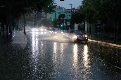 Imatges del temporal de pluja a les comarques de Lleida
