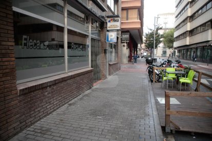 Imatges de la vaga a la ciutat de Lleida