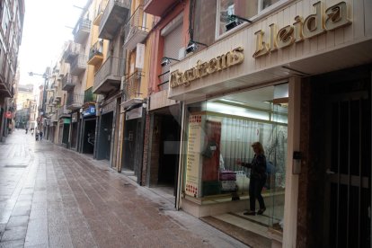 Imatges de la vaga a la ciutat de Lleida