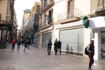 Imatges de la vaga a la ciutat de Lleida