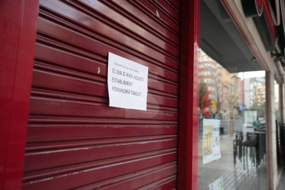 Imatges de la vaga a la ciutat de Lleida