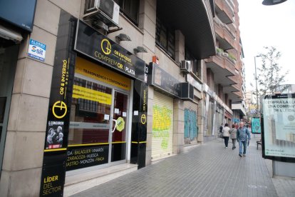 Imatges de la vaga a la ciutat de Lleida