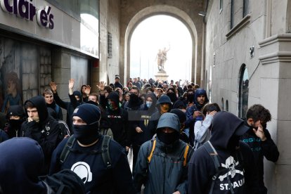 Imatges de la vaga a la ciutat de Lleida