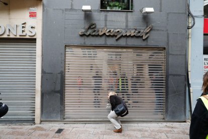 Imatges de la vaga a la ciutat de Lleida