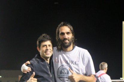 El entrenador leridano, Alberto Gallego, ayer en las instalaciones del Grup SEGRE.