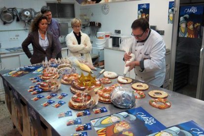 La imatge dels Reis Mags de Lleida, als tortells