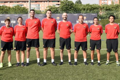 El meta Ter Stegen pasó ayer la revisión médica una vez finalizadas sus vacaciones.