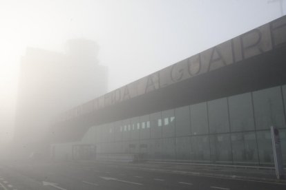 L’avió d’Air Nostrum entre Lleida i Palma va ser l’únic dels cinc vols programats que va poder operar ahir a Alguaire.