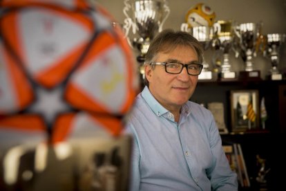 El camp de Vilanova de la Barca, on es va jugar el partit entre l’Escola de la Noguera i el Cervera B.