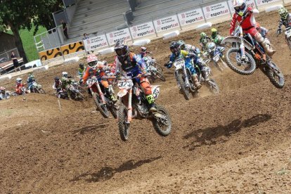 José Butrón ahir durant els entrenaments en els quals va dominar la categoria Elit MX1.