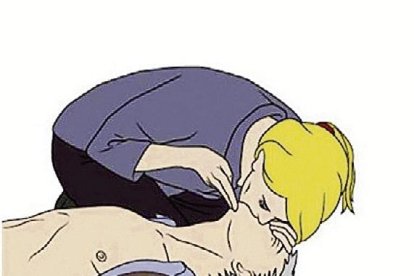 Una de las sesiones formativas impartidas por Creu Roja a alumnos de tercero de ESO del colegio Sagrada Família.