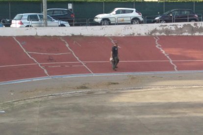 La pista està ara neta de matolls i s’hi pot entrenar.