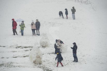 Nevada a Lleida del 9 de gener de 2021