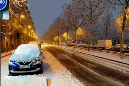 Nevada a Lleida del 9 de gener de 2021