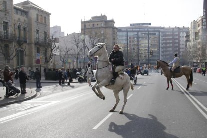 Un momento de la bendición de animales en Blondel.