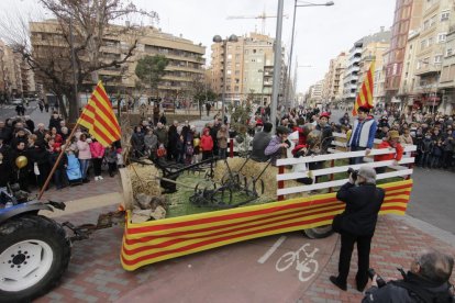 Un momento de la bendición de animales en Blondel.