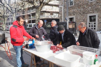 Un momento de la bendición de animales en Blondel.