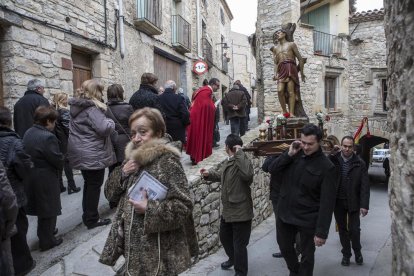 Un momento de la bendición de animales en Blondel.
