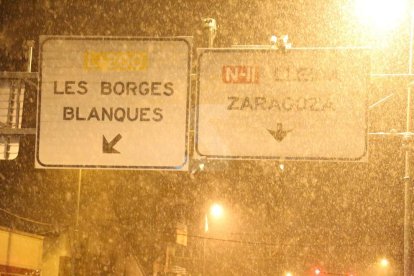 Nevada a Lleida del 9 de gener de 2021