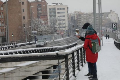Nevada a Lleida del 9 de gener de 2021