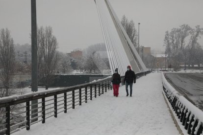 Nevada a Lleida del 9 de gener de 2021