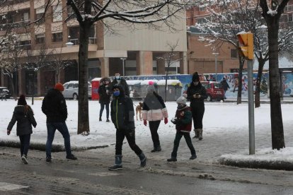 Nevada a Lleida del 9 de gener de 2021