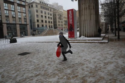 Nevada a Lleida del 9 de gener de 2021