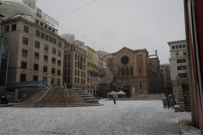 Nevada a Lleida del 9 de gener de 2021