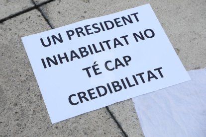 Manifestació d'hostalers i restauradors a Lleida