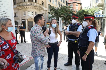Manifestació d'hostalers i restauradors a Lleida