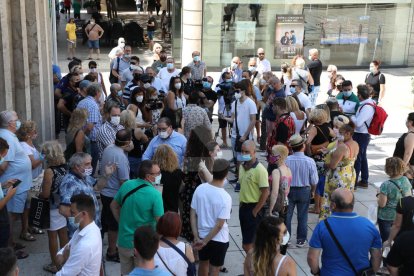 Manifestació d'hostalers i restauradors a Lleida