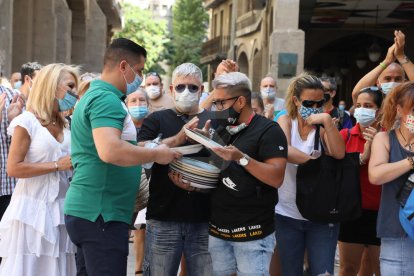 Manifestació d'hostalers i restauradors a Lleida