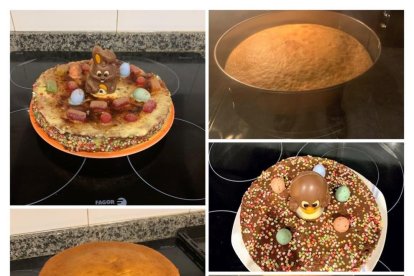 Pastissos de Pasqua elaborats i menjats durant el confinament.