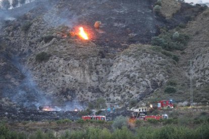 Quema unas 80 hectáreas de Catalunya y Aragón.