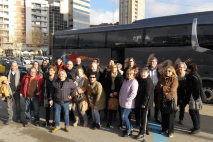 El líder de Catalunya en Comú, Xavier Domènech, i l’alcaldessa de Barcelona, Ada Colau, a l’acte d’ahir.