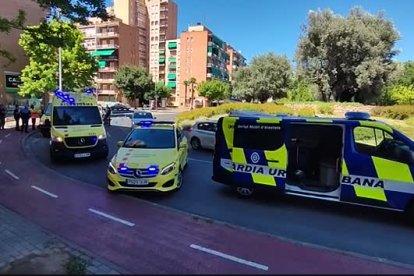 Herido un motorista en un accidente en Lleida