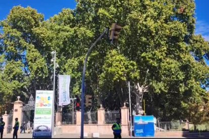 Fuertes rachas de viento en Lleida en una imagen de archivo.