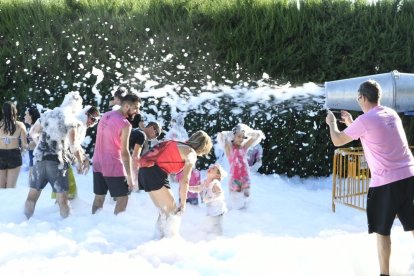 Joan Reñé i alcaldes de la comarca, ahir a Fondarella.
