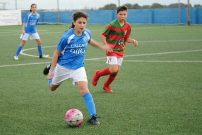 La jugadora lleidatana, amb la Selecció Catalana sub-12.