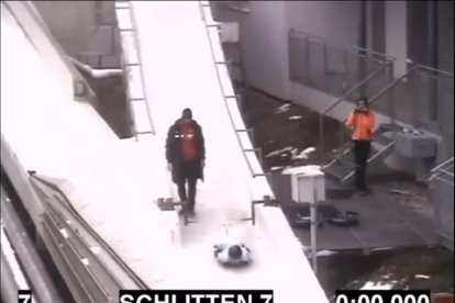 Paula Raúl, tercera por la derecha, con Mirambell y los aspirantes a formar el equipo de skeleton.