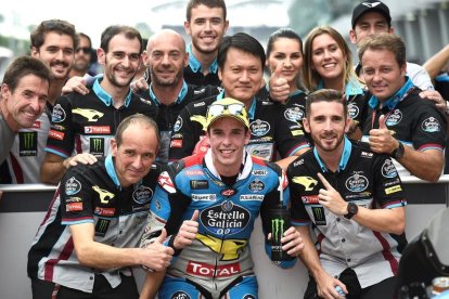 Màrquez sufrió una caída en la calificación, después de lograr el mejor registro de la sesión.