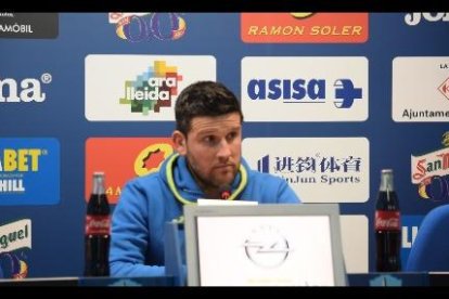 Bojan Radulovic, ahir a les instal·lacions del Lleida Esportiu.