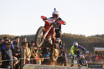 Cristóbal Guerrero, durant l’espectacular prova d’Enduro Race a Bassella.