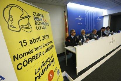 Un momento de la presentación de la prueba, ayer en la delegación del Govern.